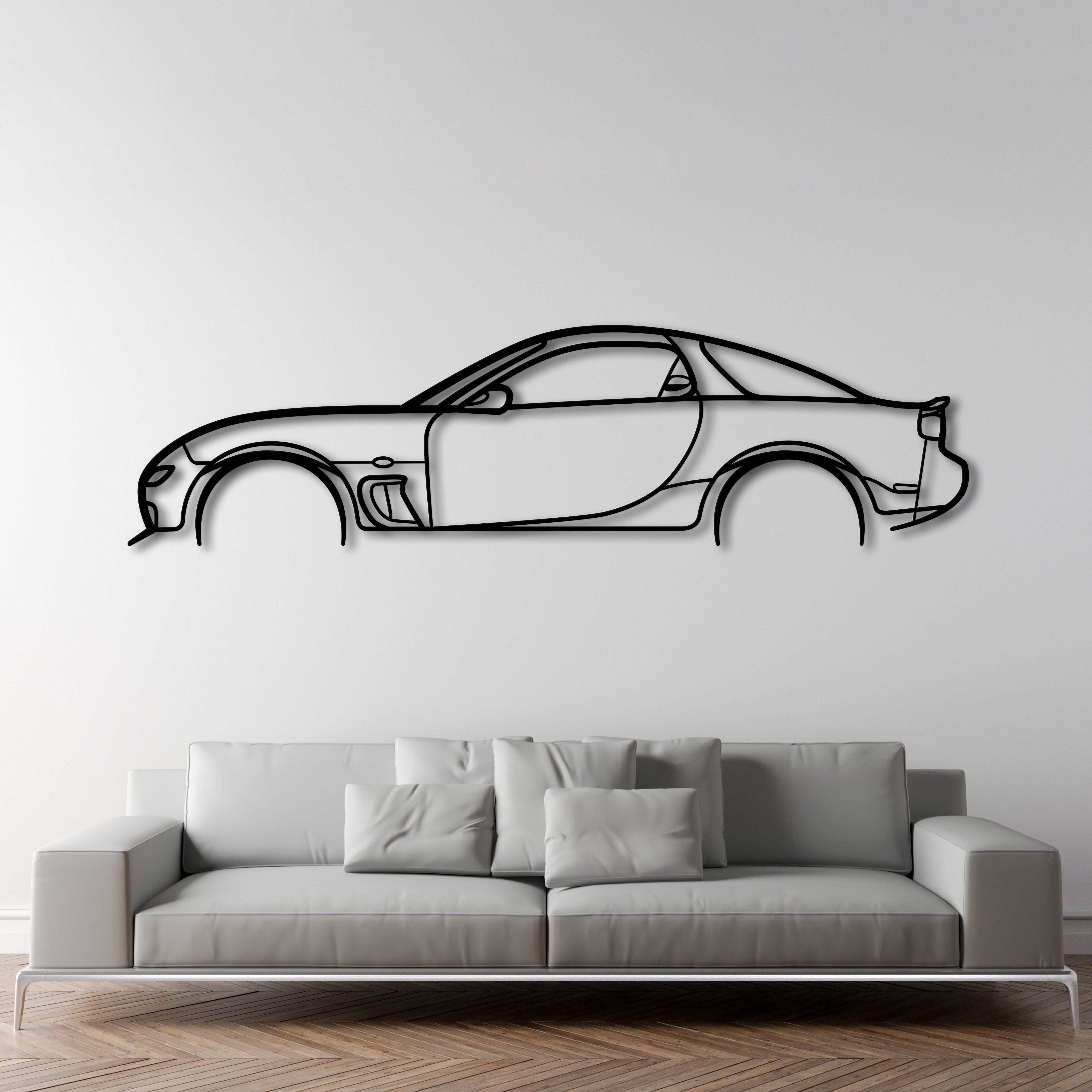 Mazda RX7 Modified Minimalist Wall Art
